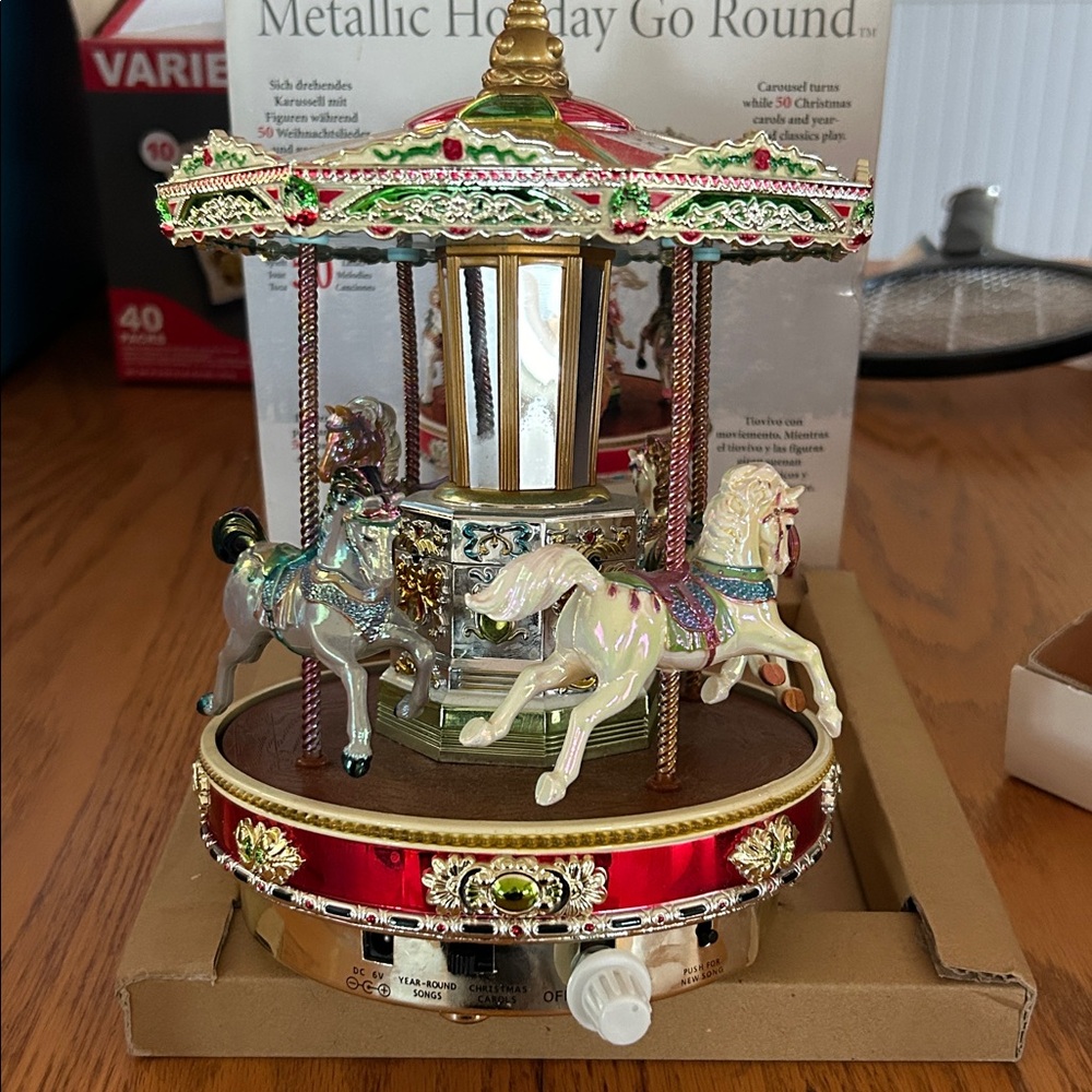 Colorful Carousel Music Box - Picture 2 of 3